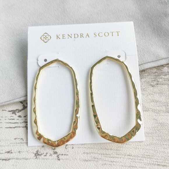 Kendra Scott Gold Hoop Earrings - Zorte - Picture 1 of 4
